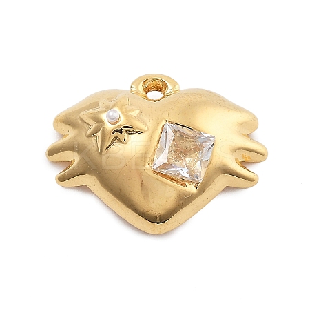 304 Stainless Steel Crystal Rhinestone Pendants STAS-R155-068G-1
