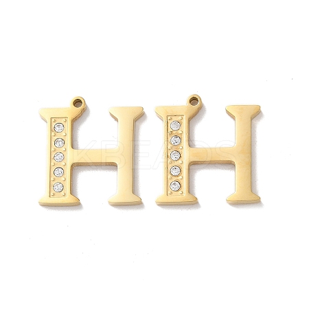 Real 14K Gold Plated 304 Stainless Steel Pendants STAS-L022-157G-H-1