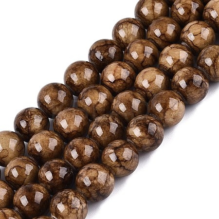 Natural Persian Jade Beads Strands G-A255-A02-05A-1