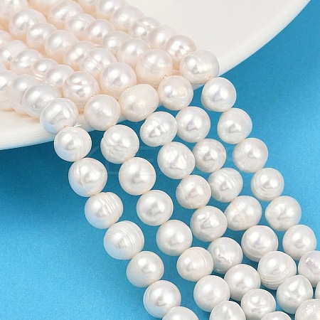 Natural Cultured Freshwater Pearl Beads Strands PEAR-I007-07X-09A-1
