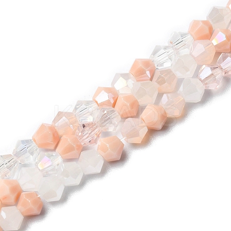Electroplate Glass Beads Strands LS-EGLA-D018-02A-1