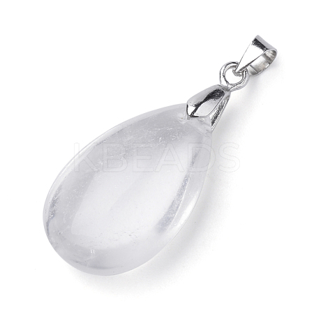 Natural Quartz Crystal Gemstone Pendants X-G-S243-30-1