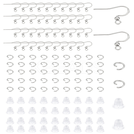 316 Surgical Stainless Steel Earring Hooks STAS-LP0001-59-1