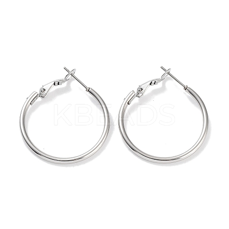 Non-Tarnish Ring 304 Stainless Steel Hoop Earrings for Women Men EJEW-B049-02C-P-1