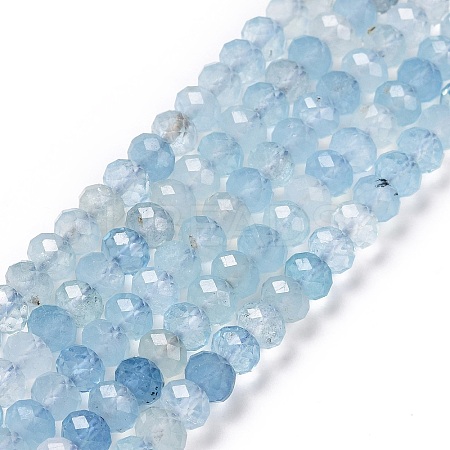 Natural Aquamarine Beads Strands G-H278-05-1
