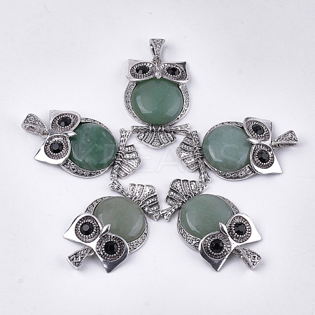 Natural Green Aventurine Big Pendants G-S353-01E-1
