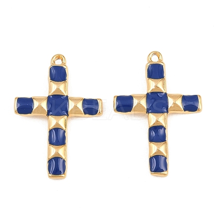 304 Stainless Steel Enamel Pendants STAS-G398-21G-03-1