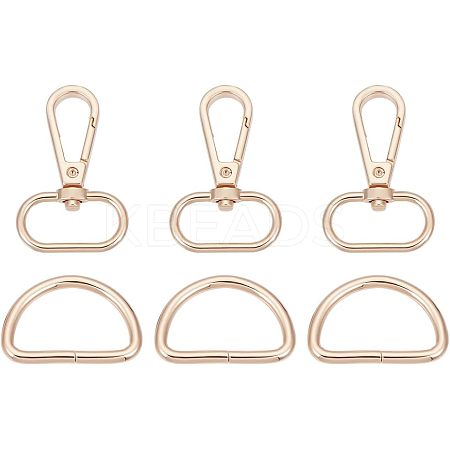Alloy Swivel Lobster Claw Clasps FIND-BBC0003-78B-G-1
