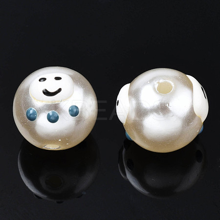 ABS Plastic Imitation Pearl Beads KY-N015-109-1