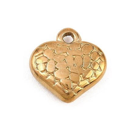 Hammered 304 Stainless Steel Pendants STAS-L313-01C-G-1