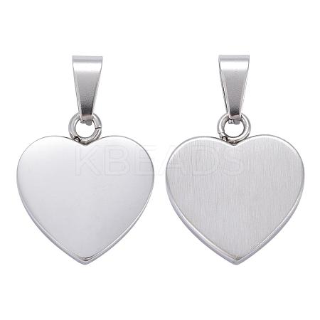 Tarnish Resistant Fashionable 304 Stainless Steel Stamping Blank Tag Pendants STAS-J002A-01-1