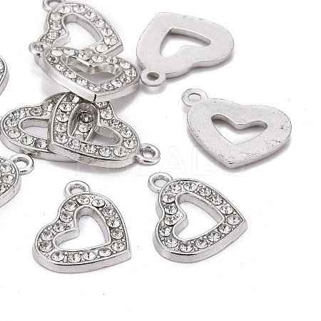 Valentine Day Ideas Alloy Rhinestone Pendants X-RSB210-2-1