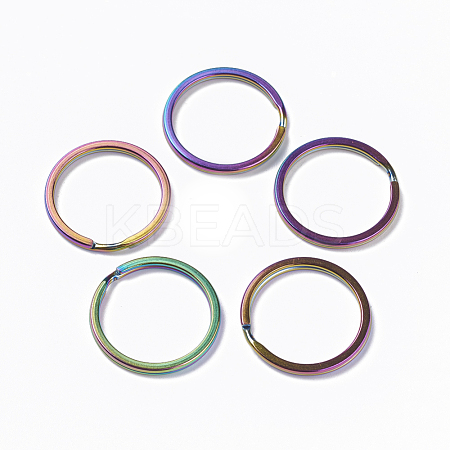 Ion Plating(IP) 304 Stainless Steel Split Key Rings X-STAS-L216-09B-1