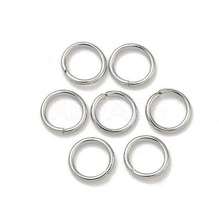 Tarnish Resistant 304 Stainless Steel Open Jump Rings X-STAS-Q186-02-6x0.8mm-1