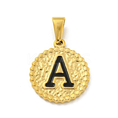 Ion Plating(IP) 304 Stainless Steel Enamel Pendants STAS-R231-19A-G-1