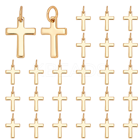 20Pcs Brass Pendants ZIRC-ME0003-73-1