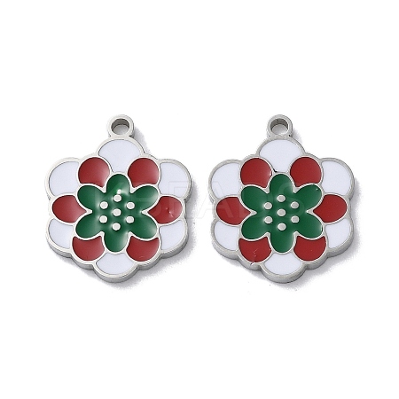 304 Stainless Steel Pendants STAS-C083-12P-02-1