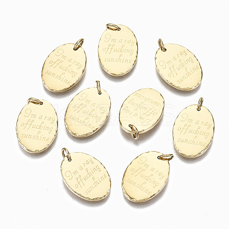 304 Stainless Steel Pendants X-STAS-S116-026G-1