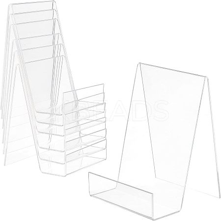 Acrylic Book Displays Stand ODIS-WH0009-01-1