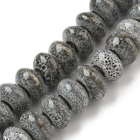 Handmade Porcelain Beads Strands PORC-B002-07-1