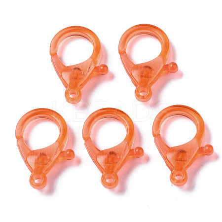 Transparent Acrylic Lobster Claw Clasps TACR-T023-01A-11-1
