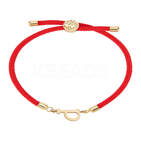1Pc Adjustable Nylon Cord Slider Bracelets for Women BJEW-LP0001-32P-02-1