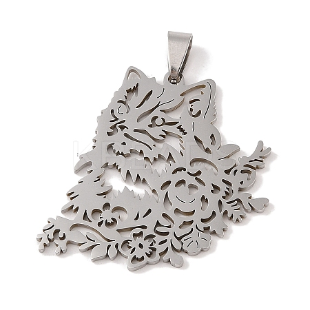 Non-Tarnish 201 Stainless Steel Pendants STAS-A094-26P-1