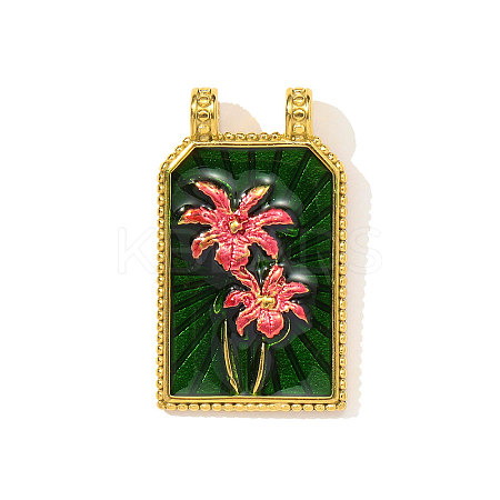 304 Stainless Steel Enamel Pendants STAS-OY003-83G-1