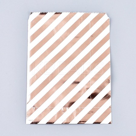 Diagonal Stripe Pattern Eco-Friendly Paper Bags AJEW-M207-F01-01-1