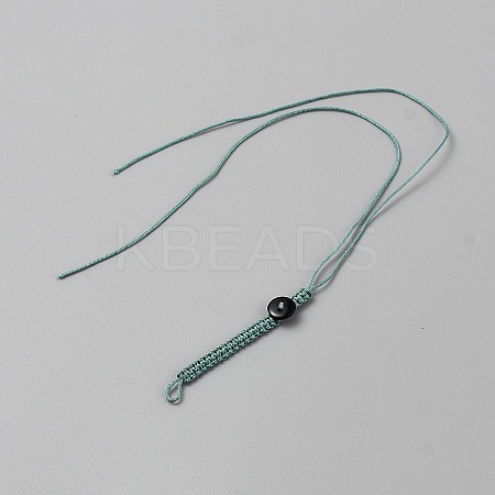 5Pcs Braided Polyester Nylon Mobile Phone Making Cord Loops FIND-TA0008-45B-1