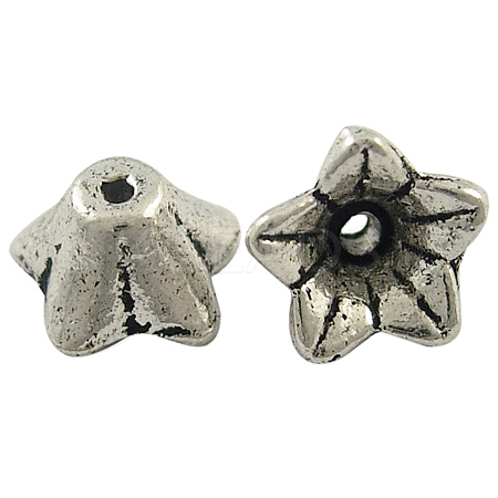 Tibetan Silver Flower Bead Caps X-LF8974Y-1