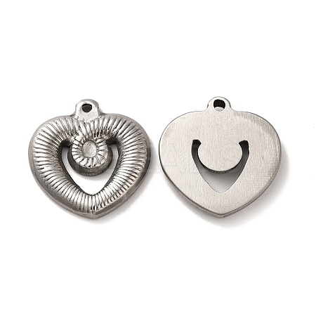 Non-Tarnish 304 Stainless Steel Pendants STAS-Q001-16P-1