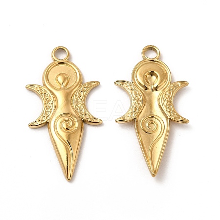 Ion Plating(IP) 304 Stainless Steel Pendants STAS-A070-33G-1