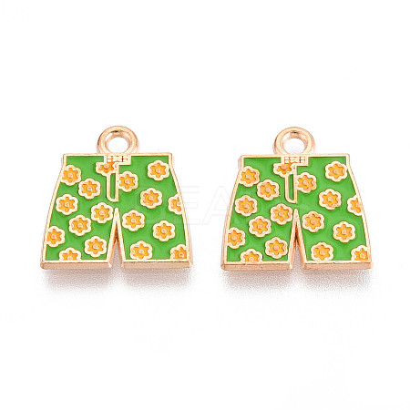 Beach Theme Alloy Enamel Pendants ENAM-T022-33L-1