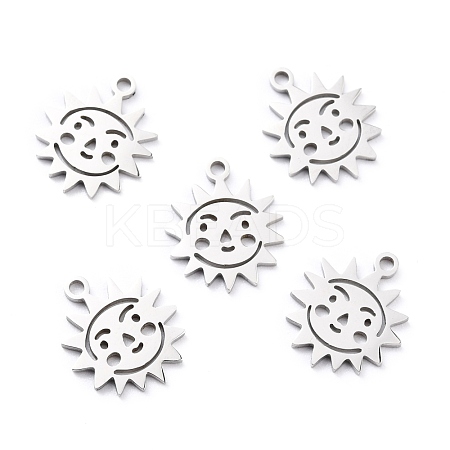 Non-Tarnish 201 Stainless Steel Charms STAS-D176-05P-1