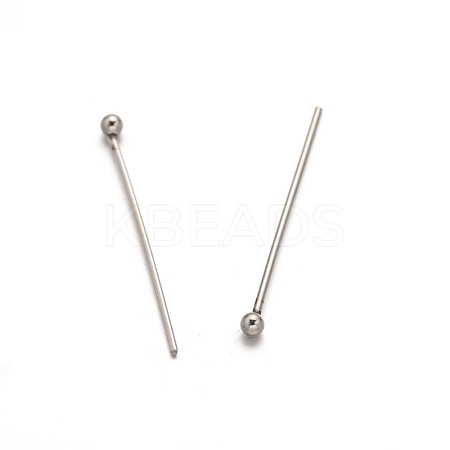 Tarnish Resistant 304 Stainless Steel Ball Head Pins LS-STAS-L153A-02-1