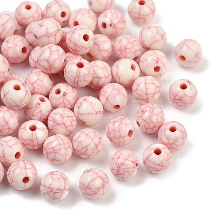 Acrylic Imitation Turquoise Beads OACR-S047-20B-1