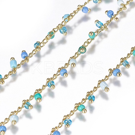 Handmade Seed Beaded Chains CHC-N016-06C-1