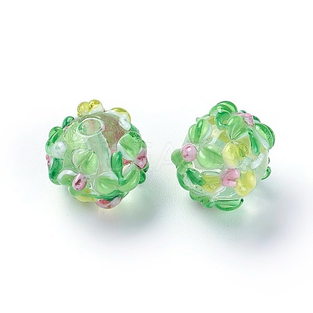 Handmade Bumpy Lampwork Beads LAMP-E021-07M-1