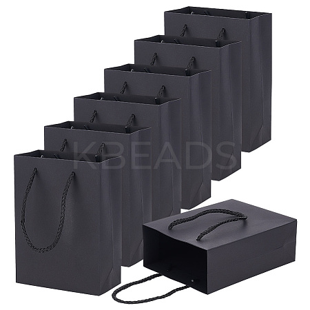 Rectangle Thickened Paper Gift Bags ABAG-WH0039-22B-1