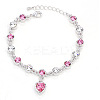 Alloy Rhinestone Charm Bracelets FS-WG1766B-01-1