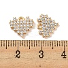 Brass Micro Pave Cubic Zirconia Charms KK-R152-20G-2
