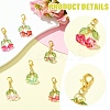 7Pcs Glass & Acrylic Pendant Decorations HJEW-YW00125-2