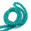 Baking Paint Imitation Jade Glass Round Bead Strands DGLA-Q021-10mm-07-3
