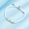1pc Adjustable Nylon Cord Slider Bracelets for Women BJEW-LP0001-33Y-G-3