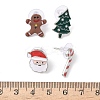 4Pcs Christmas Theme Alloy Enamel Stud Earrings EJEW-B068-02KCGG-01-4