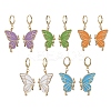 Alloy Enamel Dangle Leverback Earrings EJEW-JE05559-1