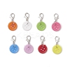 Acrylic Sewing Buttons Pendant Decorations HJEW-JM04109-02-2