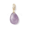 Natural Amethyst & Rose Quartz & Red Agate & Green Aventurine & Tiger Eye Pendants PALLOY-JF04935-2
