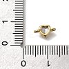 Rack Plating Brass Cubic Zirconia Heart Links Connector Charms KK-M014-01D-G-3